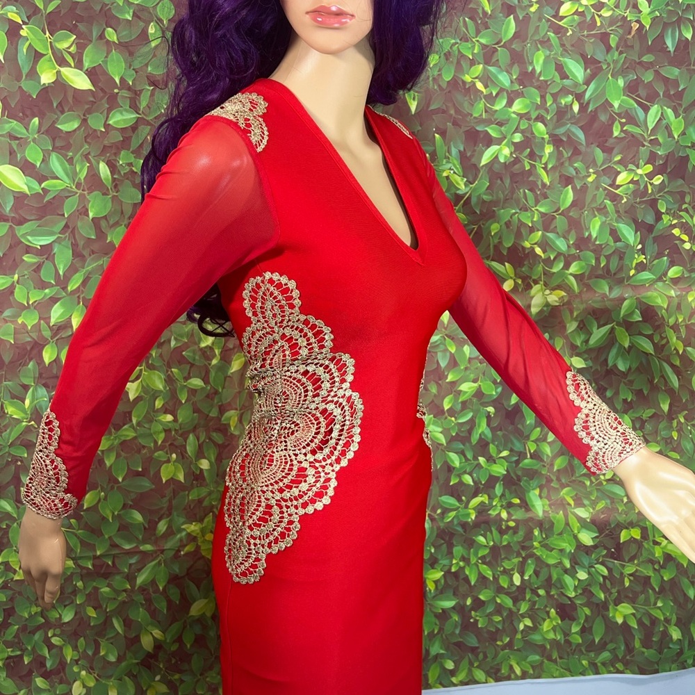Adice Red Zip-Up Dress - Picture 14 of 15